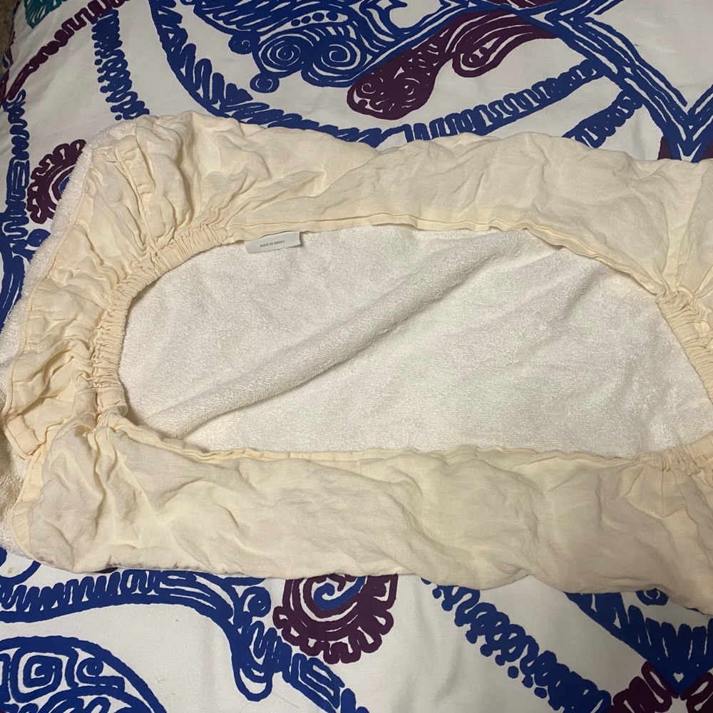 Restoration Hardware Organic Linen Changing pad Cover